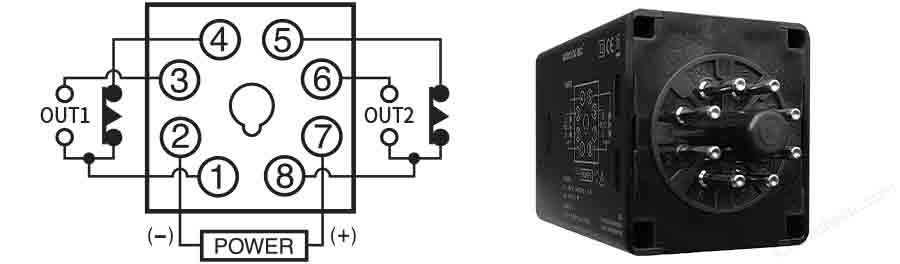 Cách đấu dây timer Analog Hanyoung T38A
