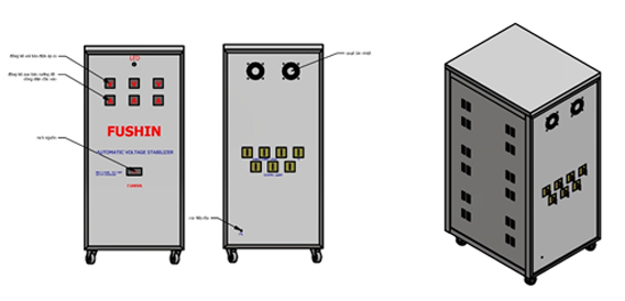 Dải 320V-420V ra 380V-60KVA