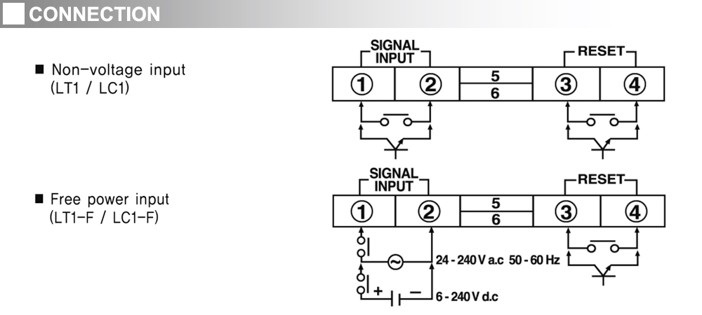 Cách đấu nối Bộ định thời - Hanyoung LT1-F
