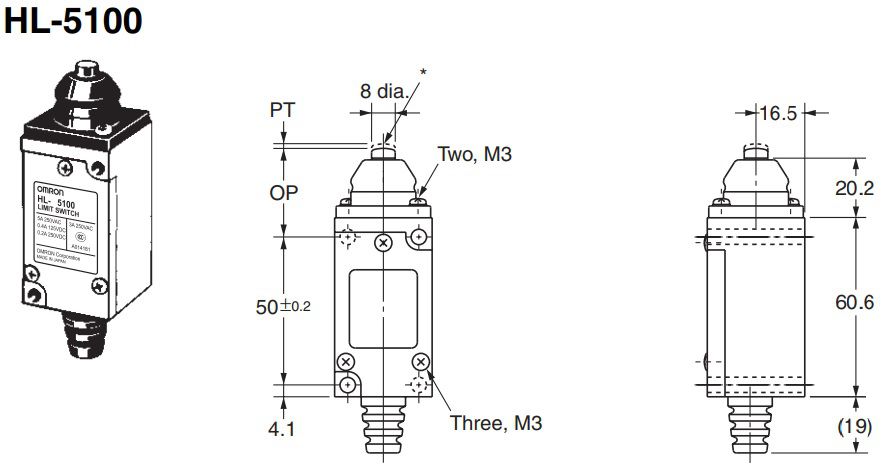 Công tắc hành trình Omron HL-5100
