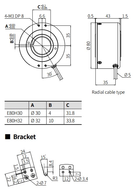 Kích thước HE40B-6-1000-3-O-24